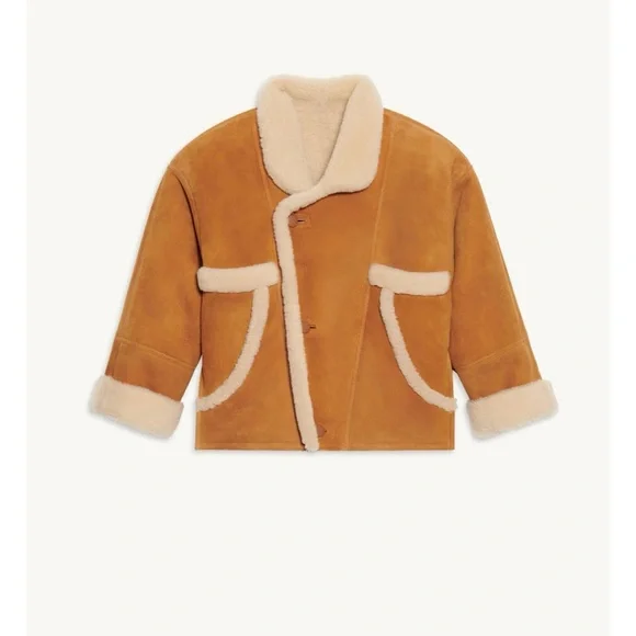 Sandro Short sheepskin coat - Picture 2 of 6